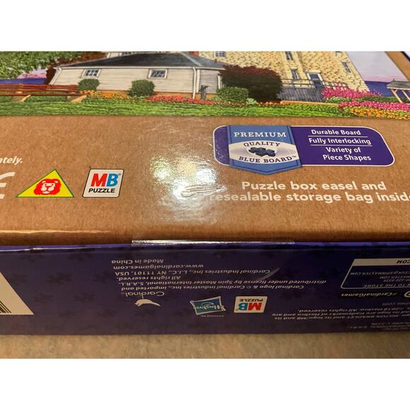 New Sealed Premium Quality Blue Board 1000 Pc Puzzle 20X27 Sodus Bay Lighthouse - Picture 9 of 10